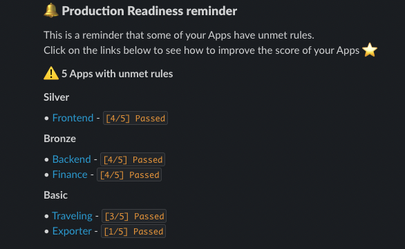 Slack Scorecard Reminder